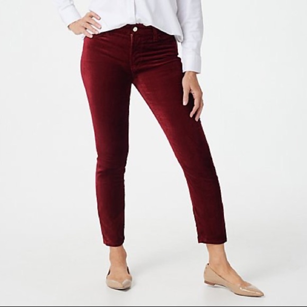 7 for All Mankind Velvet Ankle Skinny Jeans